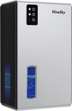 NINESKY DEHUMIDIFIER FOR HOME, 95 OZ WATER TANK, 1000 SQ.FT AUTO SHUT OFF - SILV