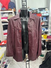 Men's Leather Jacket Man SizeM Magenta LLV1103