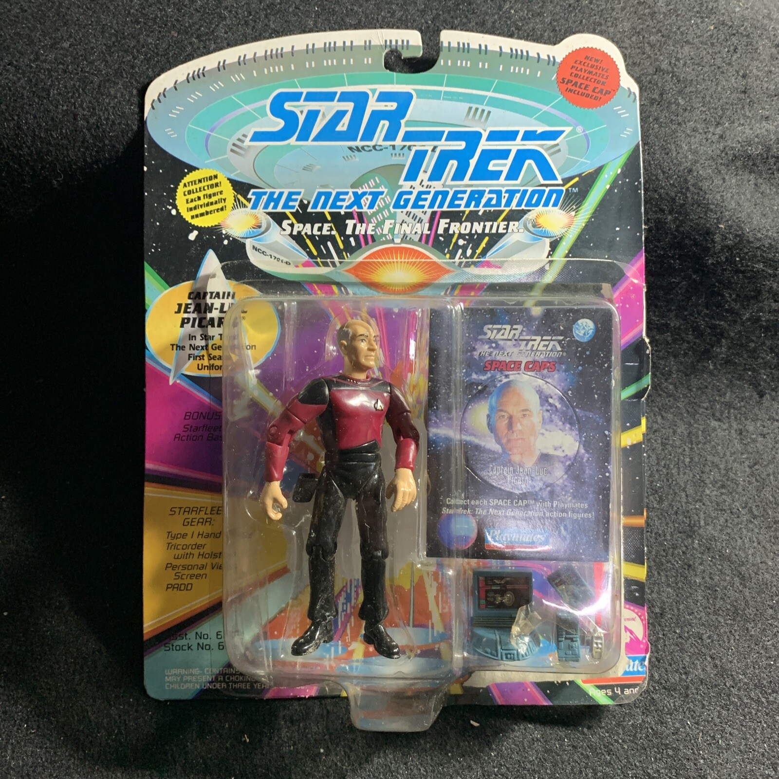 Playmates Toys. Star Trek TNG 1st Season Picard W/POG. USED Vintage. PLZ READ