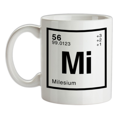 MILES - Periodenelement Tasse - Nachname - Familie - Name - Tee - Kaffee