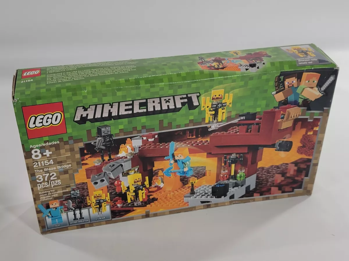 Lego Minecraft The Blaze Bridge 21154 Retired Set New Factory