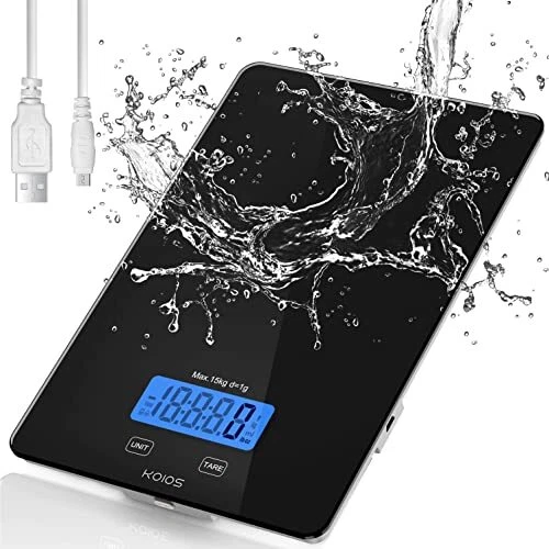 Digital Kitchen Food Scale, 33lb/15Kg Scale for Food Oz and 1g/0.1oz Precise Gr