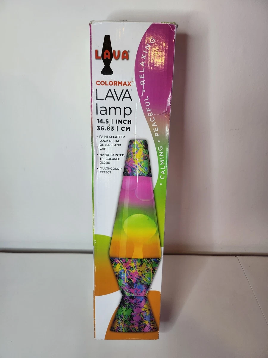 LAVA Lamp 14.5 Inch Paintball Colourmax Lava Lamp Paint Splatter