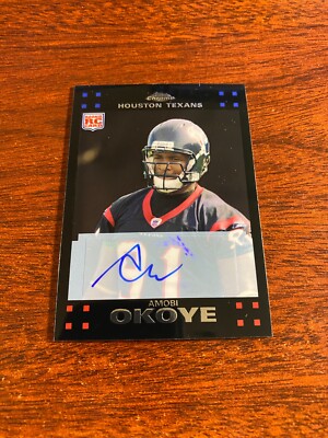 2007 Topps Chrome Rookie Autograph #TC226 Amobi Okoye RC
