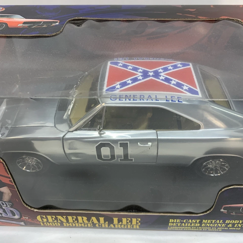 1/18 Joyride Dukes of Hazzard 1969 Charger Chrome Chase Rare General Lee Diecast - Image 3 of 4