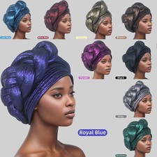 African Nigerian Women Braid Head Wrap Wedding Cap Turban Gele Headtie Headwear