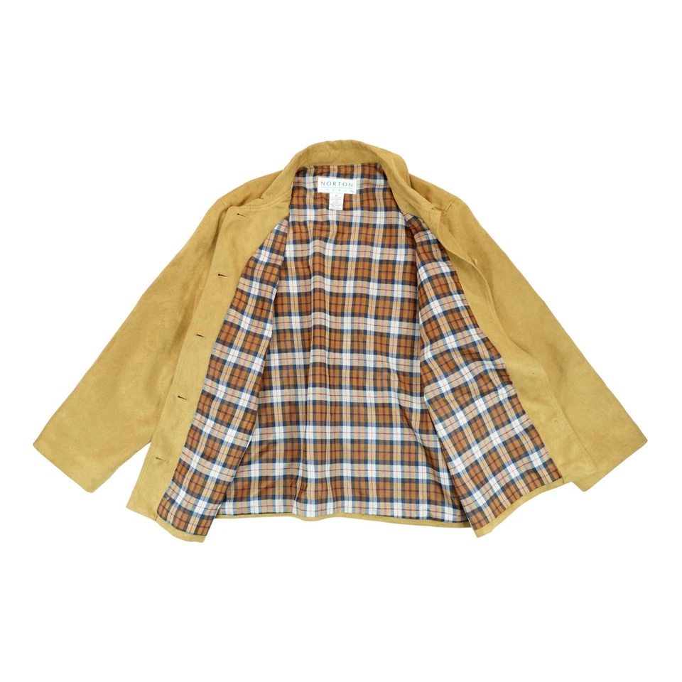 NORTON STUDIO Tan Size 12 Long Sleeve Botton Up Casual Jacket Super Soft - Image 3 of 4