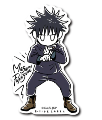 B - SIDE LABEL Sticker Jujutsu Kaisen Vol.3 Deformed Megumi