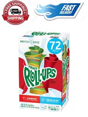 Fruit Roll-Ups Fruit Snacks Variety Flavored Pack (0.5 oz., 72 pk.)