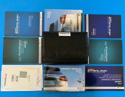 2019 Subaru Ascent Limited Premium Touring Owners Manual Owner Books Set + Case