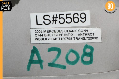 02-03 Mercedes W208 CLK430 Engine Motor Cable Wire Harness 2085402332 OEM - Picture 12 of 12