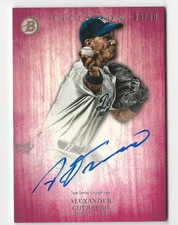 Alex Guerrero 2014 Bowman Inception Auto Rookie Card Dodgers RC Pink /50