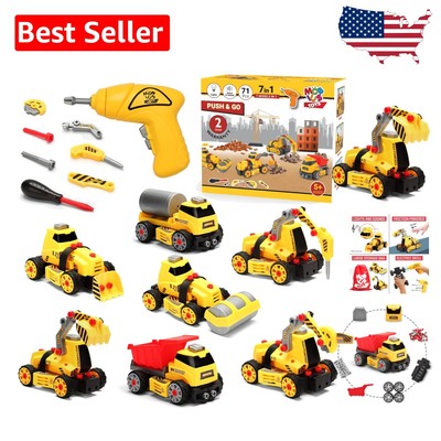 MÖBIUS STEM Learning Builder Playset with Electric Drill - 71 Pcs for Ages 4-7