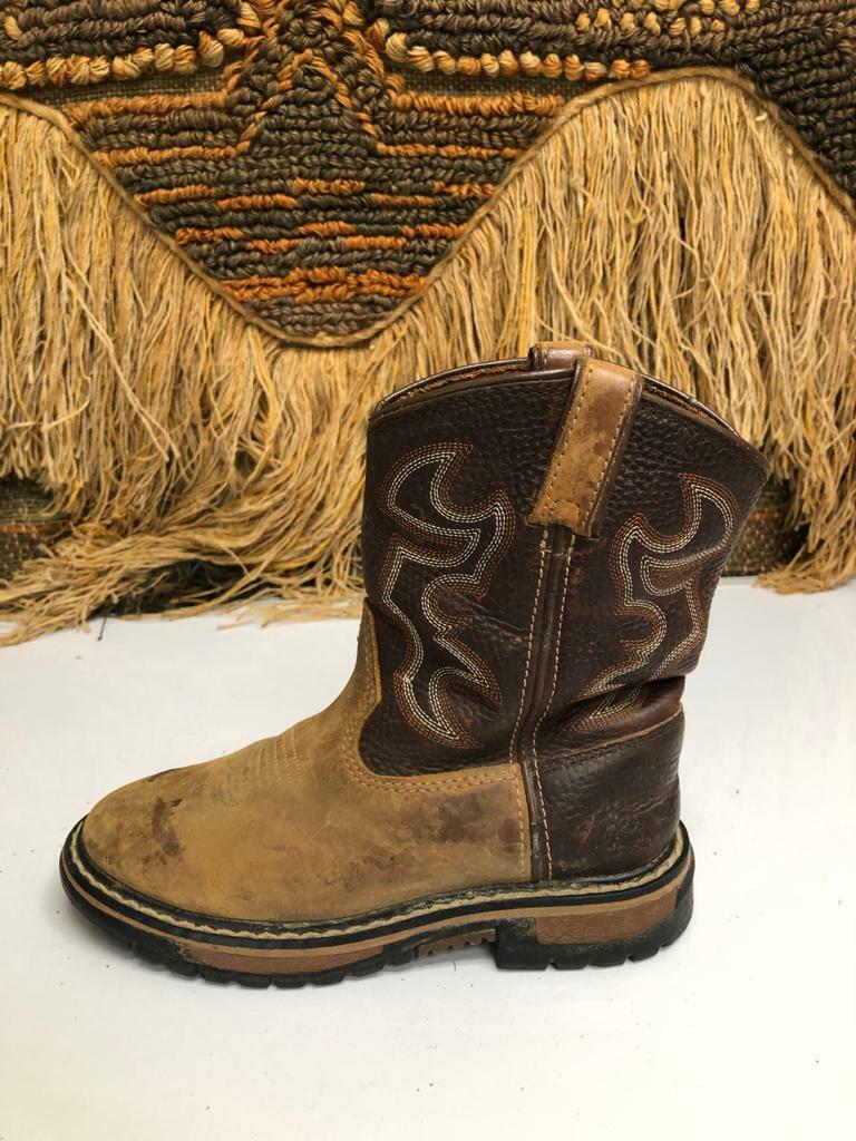 置物 Toimama No.351 Rocky Youth Branson Brown Leather Roper Western Round Toe