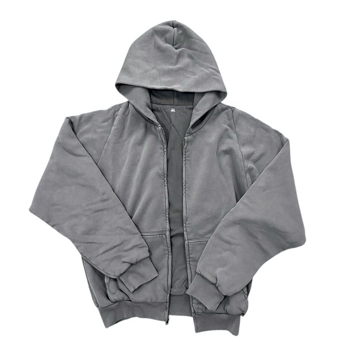 RARE YEEZY GAP UNRELEASED POETIC GREY ZIP UP COTTON FLEECE M RARE YEEZY GAP UNRELEASED POETIC GREY ZIP UP COTTON FLEECE M