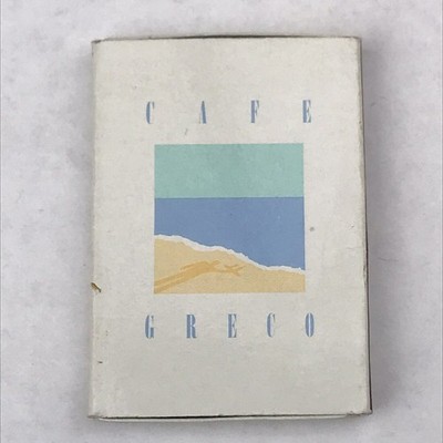 Cafe Greco New York NY Vintage Matches Empty Matchbox