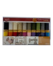 Gütermann Creativ Set Filo da Cucito 20 Bobine Cotone Mercerizzato 100 m Colori