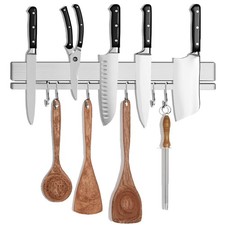 17 Inch Magnetic Knife Holder for Wall, Adhesive Knife Magnetic Strip No Dril...