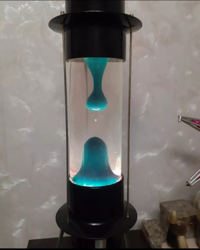 Vintage 1978 rare Soviet Union sea turquoise lava night lamp space UFO style.