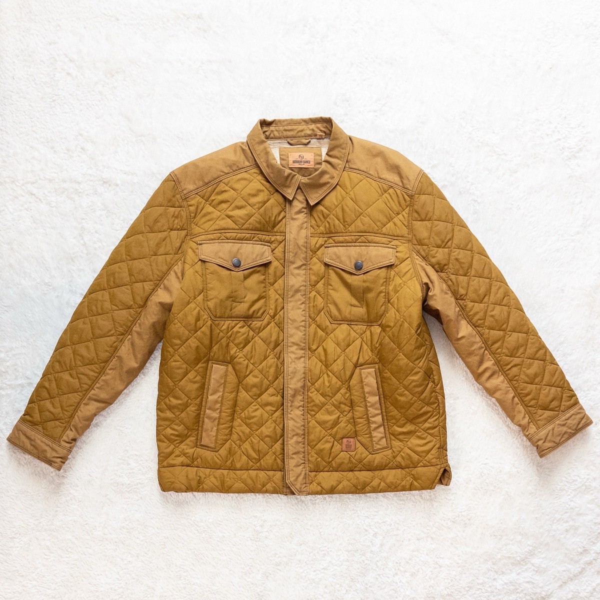 Redhead Ranch Quilted Ranch Jacket Tan Brown 2XL Full Zip Snap