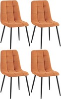 4Er Set Esszimmerstuhl Tilde Cord Orange