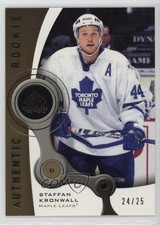 2005 SP Game Used Edition Authentic Rookies Gold 24/25 Staffan Kronwall #185 ht1