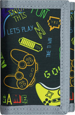 Kids Wallet for Boys, RFID Trifold Canvas Outdoor Sports Wallet for Kids,Kids Fe