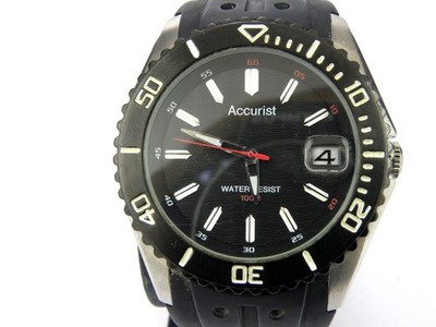 Herren Accurist Edelstahl Taucheruhr - 100m