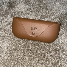 Ray Ban Meta Smart Glasses Charging Case Tan Leather CASE ONLY used 