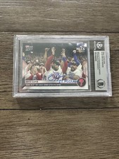 Topps 2022 Now Bryce Harper NLCS MVP Phillies Autographed Beckett Graded Card