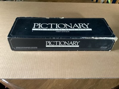 1985 Vintage Used First Edition Pictionary Board Game  The Game Of Quick Draw 