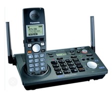 EUC Panasonic KX-TG6700B 5.8GHz 2-Line Expandable Digital Cordless Answer System