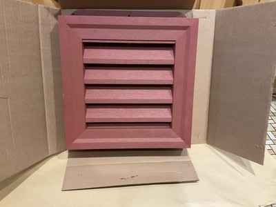NEW - POLY GEM Vinyl SQUARE 14 X 14 GABLE VENT  (Paintable)