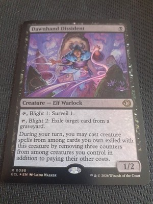 MTG Dawnhand Dissident - NM - Lorwyn Eclipsed - Foil- 0098 