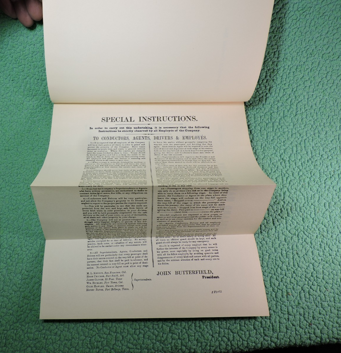 THE BUTTERFIELD OVERLAND MAIL - By Waterman Ormsby - 1954 2nd Edition