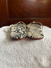Women's Snakeskin-print Flip-flops