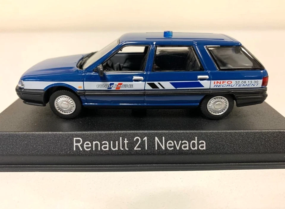 FRANCE GENDARMERIE RECRUITMENT INFO RENAULT 21 NEVADA 1:43 NOREV DIECAST MODEL - Image 3 of 4