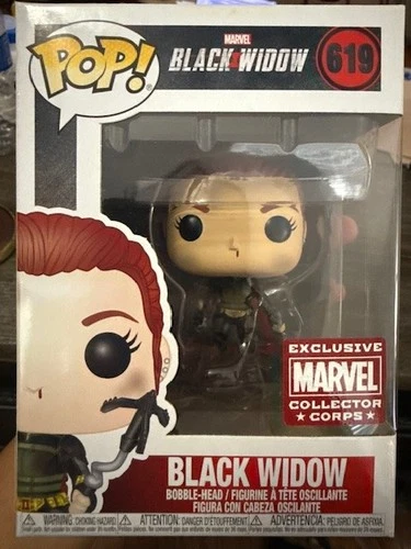Funko Pop Marvel #619 Black Widow Marvel Collector Corps Exclusive *NEW*