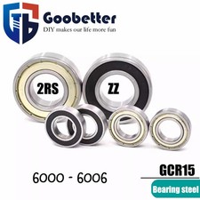 6000-6006 HCH BALL BEARING RUBBER OR METAL SEALS 2RS/2ZZ SELECT YOUR SIZE