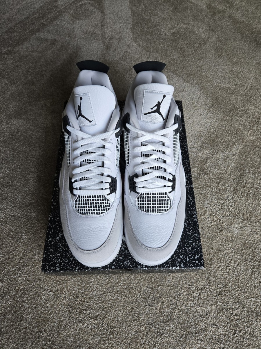 Air Jordan 4 Retro Military Black White Neutral Grey DH6927-111