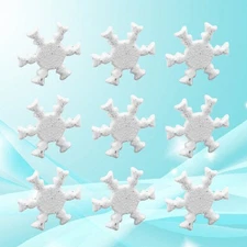 50 Pcs Mini Brads Metal Paper Fasteners Snowflake Craft for Crafts
