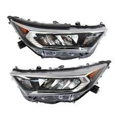 For Toyota RAV4 LE XLE 2019-2020-2021-2022 Headlights LED Left&Right Side Chrome