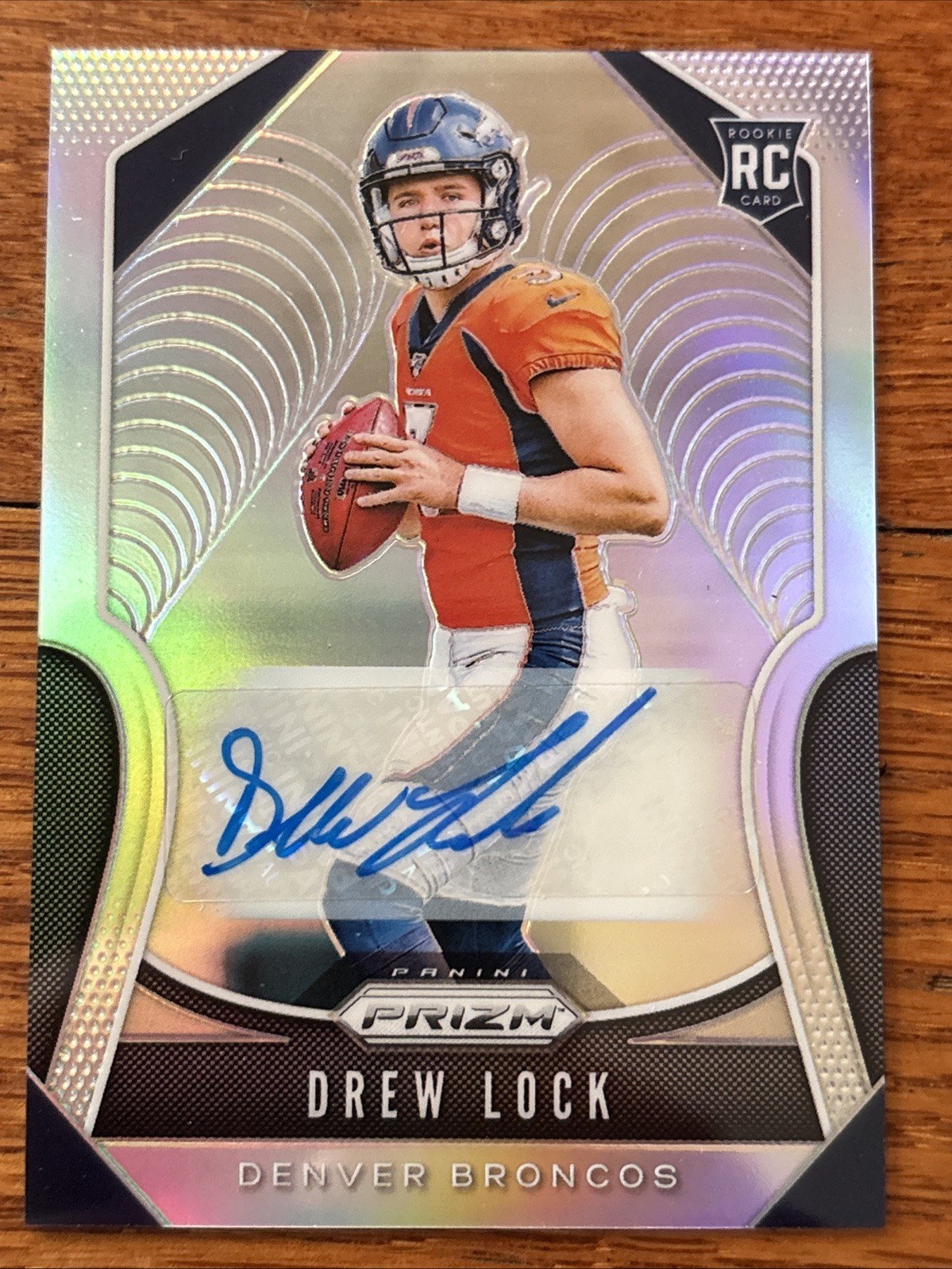 2019 Panini Prizm - Drew Lock (RC) - Rookie Silver Prizm Auto #304