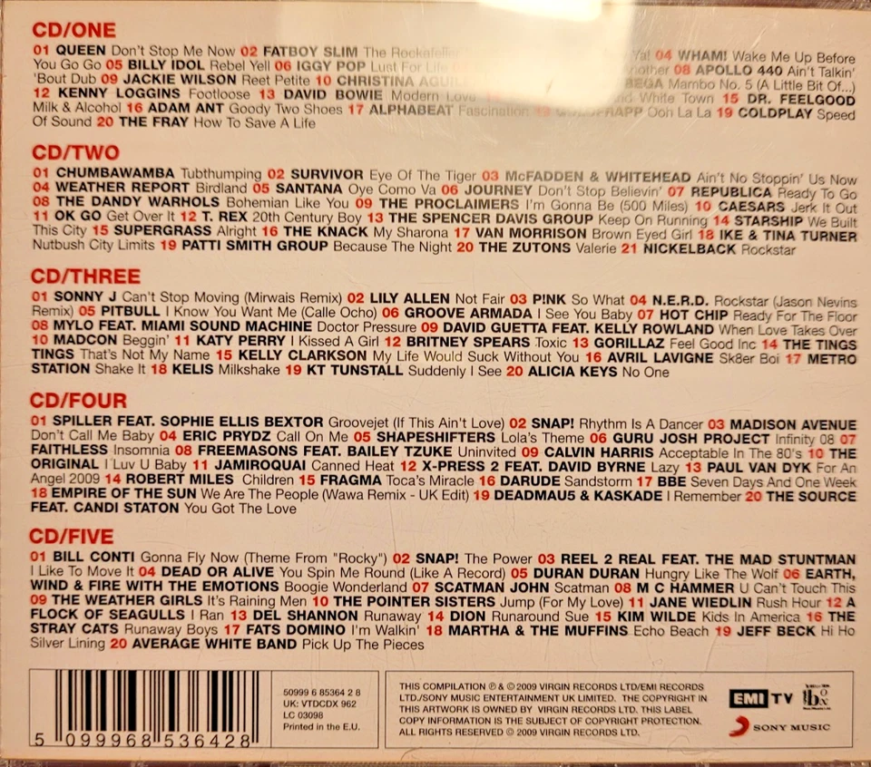 101 Running Songs von Various Artists | CD | Zustand gut (5CDs) - Bild 2 von 2