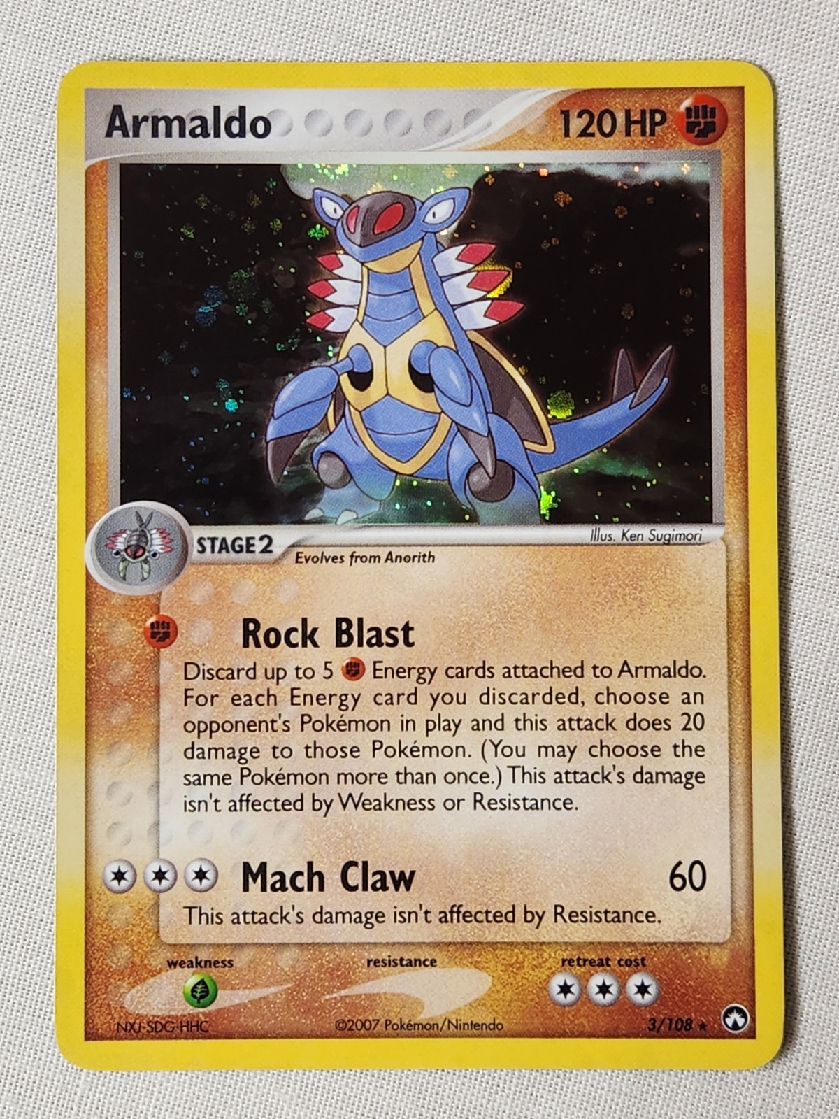NM Armaldo - Holo #3 Power Keepers Pokemon TCG