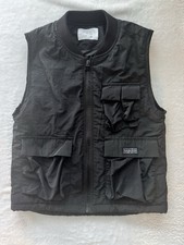 Boys Zara Zip Up Quilted Black Polyester Vest Size 6-7yrs