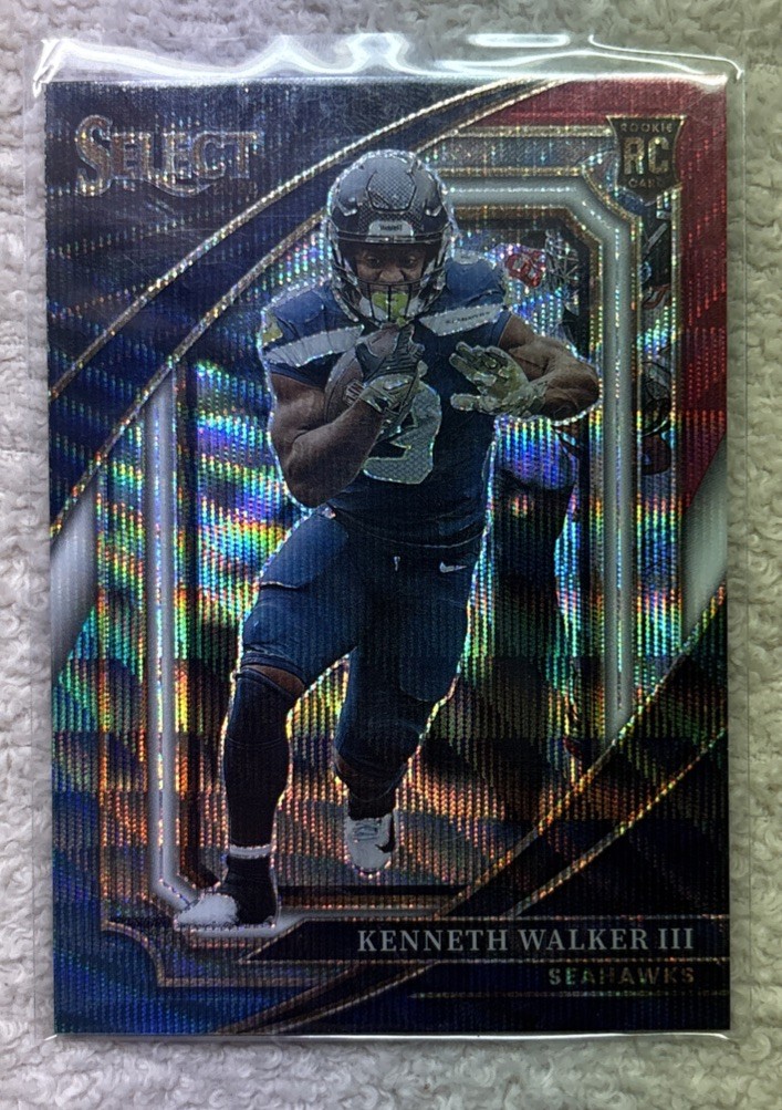 2022 Panini Select Suite Level Kenneth Walker III #388 Tri-Color Prizm /149 (RC)