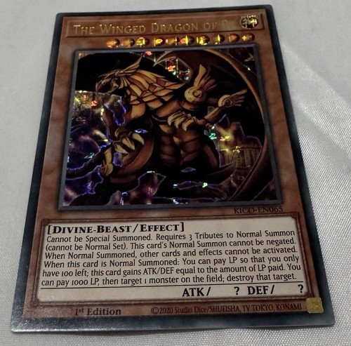 The Winged Dragon Of Ra - Pharaoh's Ultra Rare 1st Edition KICO-EN065 - YuGiOh - Picture 1 of 11