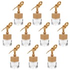 10pcs Car Essential Oil Diffuser Air Freshener Hanging Bottles Empty Glass