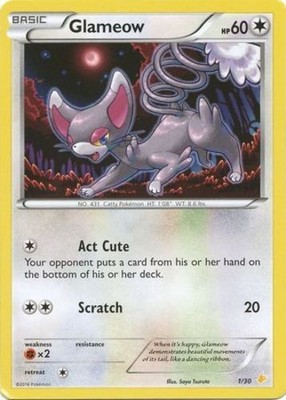 Glameow - 27/30 - XY Trainer Kit: Pikachu Libre & Suicune (Pikachu Libre) - Dama